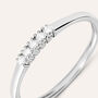 Anello Riviere Grace Oro Bianco Diamante