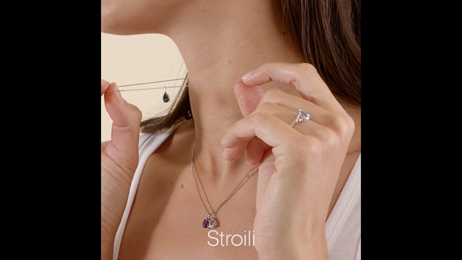 Orecchini punto luce oro bianco stroili clearance