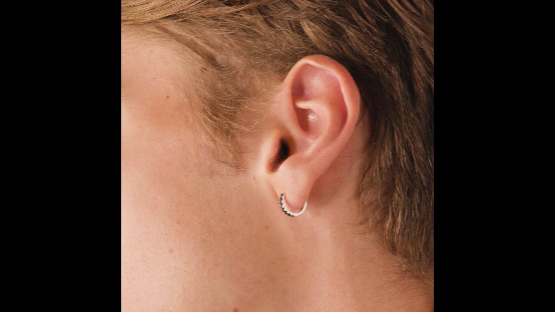 Mono Orecchino A Cerchio L homme Or Oro Bianco Spinello 1426327 Stroili