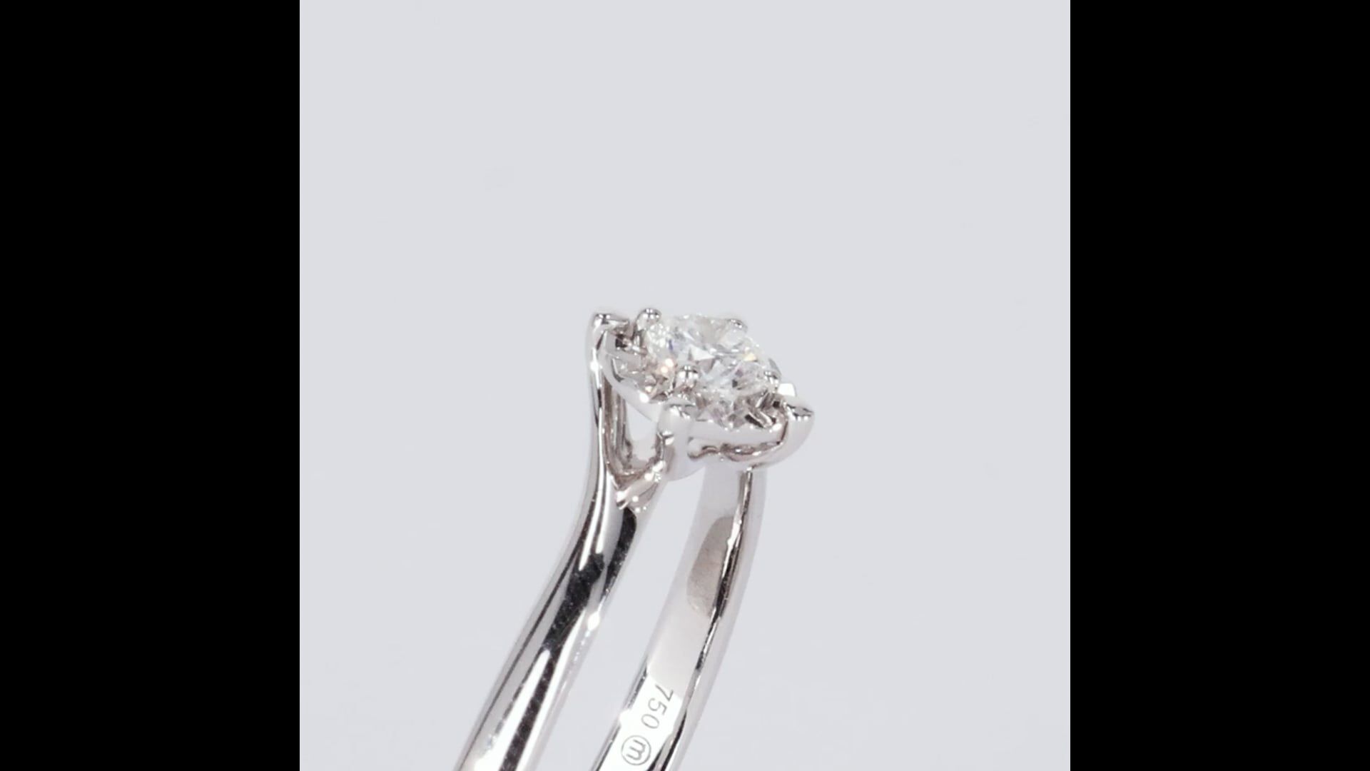 Anello Solitario Diamotion Oro Bianco Diamante 1683620 Stroili