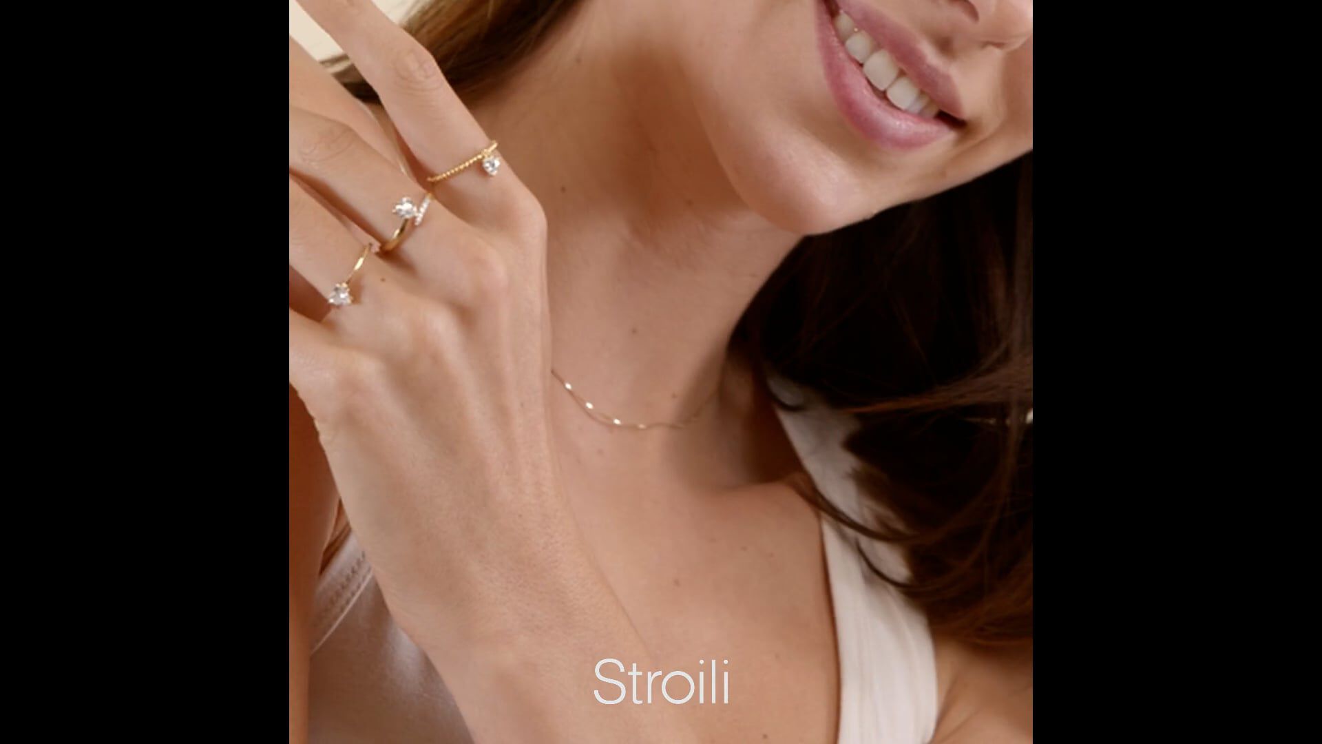Anello Solitario Claire Oro Giallo Cubic Zirconia 1410299 Stroili