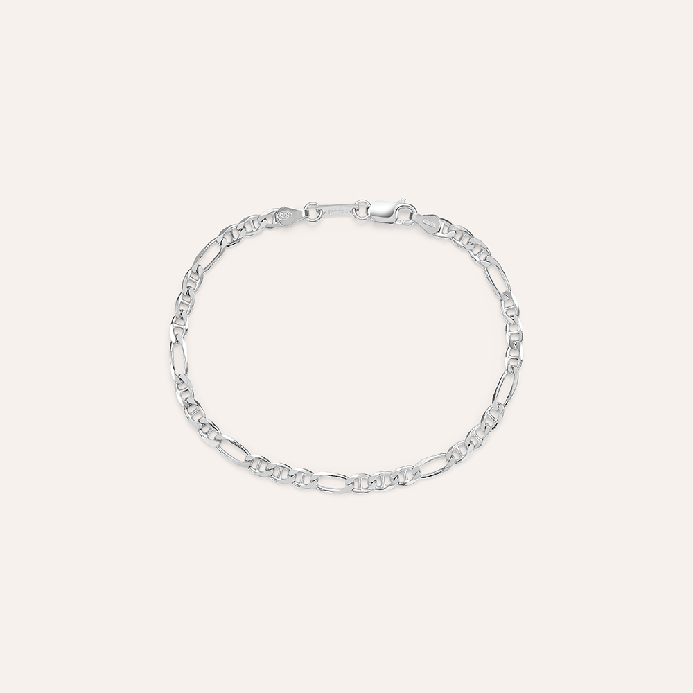 Bracciale Rigido Uomo In Argento 925 Tuscany Silver: Modello Twist Satinato Ossidato, Lunghezza 19 Cm - 3