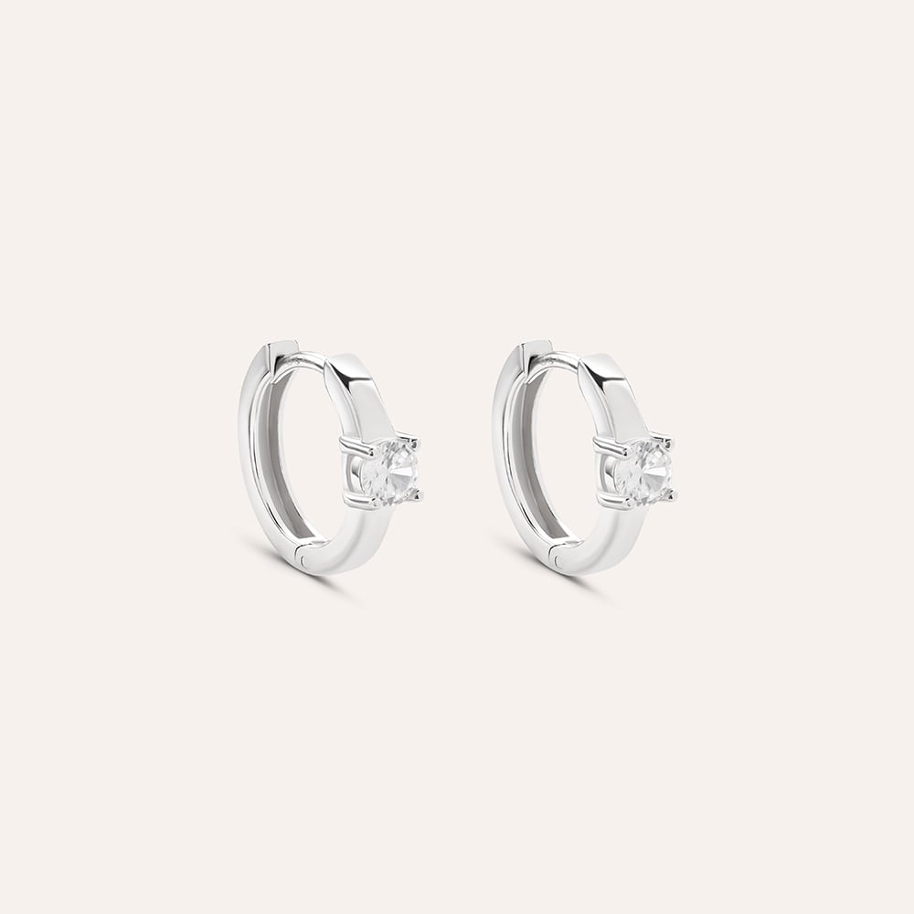 Orecchini In Argento Rodiato Con Zirconi Taglio Marquise - Colore Verde, Modello 1077E0372/319 - 4