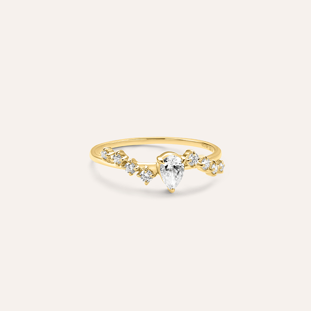 Cavigliera Sottile Oro 14K Regolabile