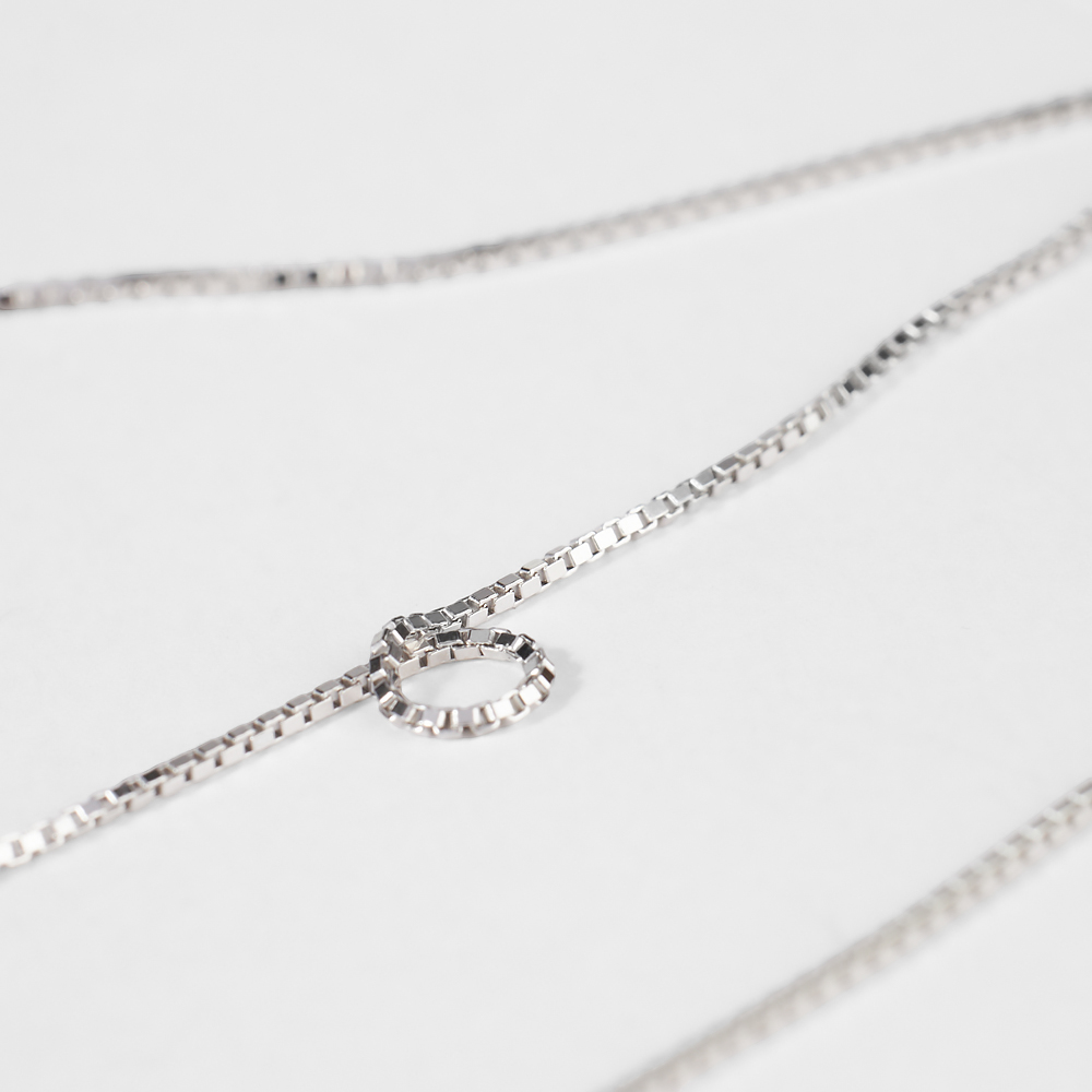 PLANETYS - Catenina Argento Sterling 925 Placcato Oro 18K Modello Grana di caffè Larghezza 2.5 mm Lunghezza: 40 cm